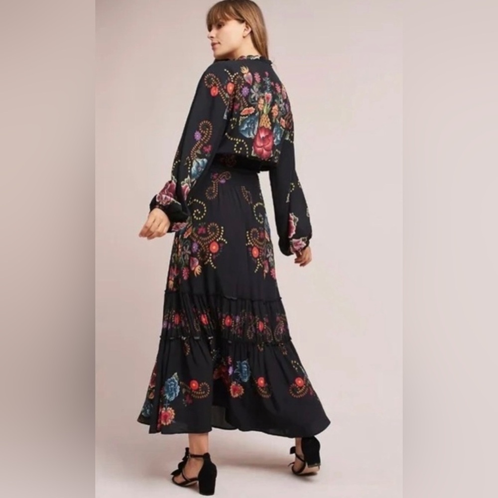 Farm Rio by Anthropology Smocked Floral Dures